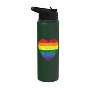 ASL Ortografía Amor por los intérpretes de lenguaje de señas Orgullo Stainless Steel Insulated Water Bottle