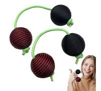 Aslatuas Rhythmic Ball, Kashaka Musical Percussion Instrument, Classical Egg Shakers, Ideal para amantes y Beginners, Handheld Music Shaker For Percussion Enthusiasts, 1 Set, Red