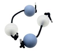 Aslatuas Rítmica Bola Música Huevos Shaker Sonajeros Doble Calabaza Asalato Punta de los Dedos Bola de Tambor Africana Shaker Set Asalato Africano Shaker
