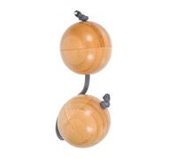 Aslatuas - Sonajero de bola de arena rítmica africana, instrumento de percusión de mano de doble calabaza para principiantes y amantes del ritmo duradero para estudiantes y adultos