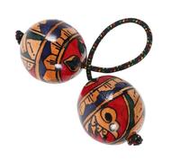 Aslatuas - Sonajero rítmico de bola de arena africana, instrumento de percusión de mano de doble calabaza para principiantes y amantes de la coctelera africana duradera instrumento musical