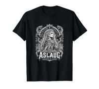 Aslaug Hija De La Leyenda Escudo Vikingo Runas Camiseta