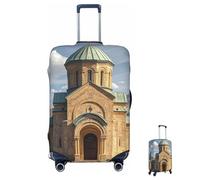 ASLKXOPEMG Funda para equipaje de 65 a 95 cm, elástica, protector para maleta, iglesia armenia, funda de equipaje, antiarañazos, lavable, protector de maleta, fundas decorativas, Black, L, Juego de