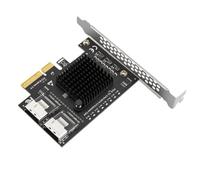 ASM1166 - Tarjeta de expansión PCI-Express a SATA 3.0 SFF-8087, compatible con 8 dispositivos SATA, tarjeta adaptadora SSD HDD de 6.0 Gbps