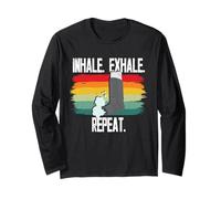 Asma Asmático Inhale Exhale Repeat Manga Larga