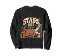 Asma Asmático Stairs Are My Enemy Sudadera