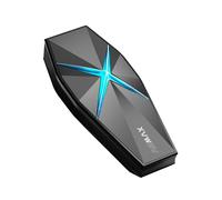 ASMAX F1s Doble Intercomunicador Casco Moto, 10 Vías Mesh Intercom | Control de Voz en Español, Bluetooth 5.3, ENC Cancelación de Ruido, Emparejamiento Universal, Base de Liberación sin Imán