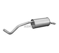 ASMET 03.112 Silenciador trasero para VW Polo V Hatchback (6R1, 6C1) para SKODA