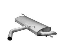ASMET 03.117 Silenciador trasero para VW GOLF VI (5K1) Golf V Schrägheck (1K1)