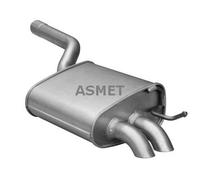 ASMET 03.122 Silenciador trasero para VW Golf VI Variant (AJ5) Golf V Variant