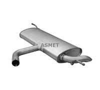 ASMET Silenciador Final Compatible Para VW Touran 03.118