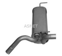 ASMET Silenciador Final Silenciador Intermedio Para Opel Astra J 1.4 LPG