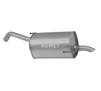 ASMET Silenciador Final Silenciador Para Nissan Note Micra III 14.050