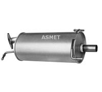 ASMET Silenciador Final Silenciador Para Opel Agila (B) Suzuki Splash