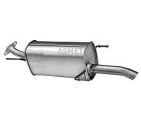 ASMET Silenciador Final Silenciador Para Opel Zafira A Monovolumen