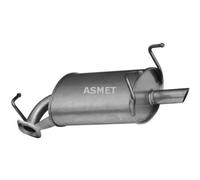 ASMET Silenciador Final Silenciador Para Toyota Corolla Compacto 1.3 XLI