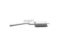 ASMET Silenciador Final Silenciador Para VW Caddy III Kombi 1.6