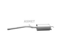 ASMET Silenciador Final Silenciador Para VW Caddy III Kombi 1.9 TDI