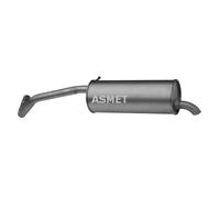 ASMET Silenciador Final Silenciador Para VW Polo 1.4 16V 1.0