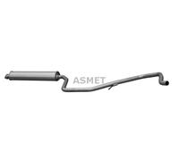 ASMET Silenciador Intermedio Silenciador Para Opel Insignia A Caravan G09