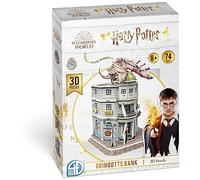 Asmodee-3D Bank 4D CWL|Harry Potter Banco de Gringotts |Puzzle 3D| Edad: 8+|1 Jugador| Tiempo de Partido: 120 MIN, 5.7" x 5.9" x 8.9" Cityscape Worldwide 4D51070