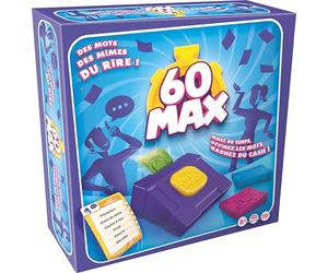 Asmodee - 60 MAX - Juego cooperativo para la Familia a Partir de 8 años, Adivinar Palabras con mimos o descripciones, Juego de Mesa en Equipo para 4 a 8 Jugadores, 30 Minutos, versión en francés