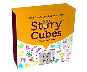 Asmodee ASMRSCREPACK01B Collectors Story Cubes: Repack Design B - Contenido £39 RRP, Amarillo, Caja de Valor Especial