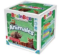 Asmodee BrainBox Animales, Juego de Mesa Educativo de Memoria y Observación | Para Niños, Descubre los Animales del Mundo, A Partir de 8 Años, De 1 o más Jugadores, 10 Minutos por Partida, Español