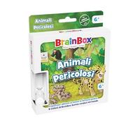 Asmodee BrainBox Animali Pericolosi, Gioco da Tavolo Tascabile, 6+ Anni, 1+ Giocatori, Edizione in Italiano