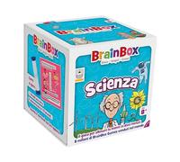 Asmodee - BRAINBOX: Ciencia - Aprende nociones científicas y Entrena la Mente Jugando - Juego de Mesa para familias y niños - Cartas de Juego - 1+ Jugadores - 8+ años - Edición en Italiano