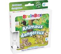 Asmodee BrainBox Pocket - Animales peligrosos - Juegos de Mesa - Juego de Cartas de Memoria y observación - Familia y niños a Partir de 6 años - 1 Jugador y + - Versión Francesa, Bezzerwizzer