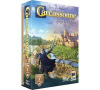 Asmodee - Carcasonne - Extensión: Asiento y Defensa - Hans im Glück - Juego de Mesa de Estrategia - Desde 8 años - 2 a 6 Jugadores - 65 min - versión Francesa