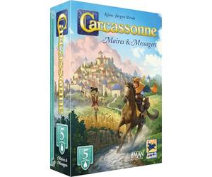 Asmodee - Carcasonne - Extensión de mamás y mensajeros - Hans im Glück - Juego de Mesa de Estrategia - Adultos y niños a Partir de 7 años - 2 a 6 Jugadores - 45 min - Versión Francesa