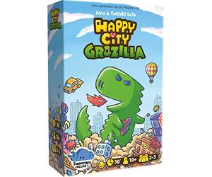 Asmodee Cocktail Games Happy City - Extensión: Grozilla - Juegos de Mesa - Juegos de Cartas - Juego de Familia - Juego Infantil a Partir de 10 años - 2 a 5 Jugadores - 30 min - Versión Francesa