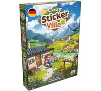 Asmodee, Cozy Stickerville, versión DE, Juego Familiar cooperativo para 1-6 Jugadores a Partir de 8 años, Juego de Mesa con 30-60 Minutos de Tiempo de Juego por Partida