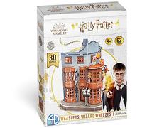 Asmodee CubicFun, Harry Potter Tienda Weasley, Bromas de hechiceros facetiosos, Juego de construcción, Puzzle 3D, 62 Piezas HPP51067