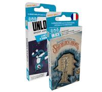 Asmodee - desbloqueo! Short Adventure: en la cabeza de Sherlock Holmes + gato del Sr. Schrödinger - Juego de Escape para niños y adultos - Juegos de cartas a partir de 10 años, versión francesa, Space