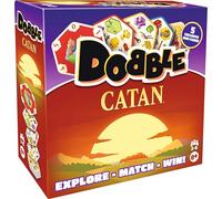 Asmodee Dobble Catan - Juego de cartas familiares a partir de 8 años, 2 a 6 jugadores, 15 minutos de tiempo de juego