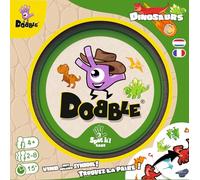 Asmodee| Dobble Dinosaurios | Juego de Cartas | Familiar | Rápido | Juego de Observación y Reflejos | 2 a 8 Jugadores | A Partir de 6 Años | 15 Minutos | Caja Metal con 55 Cartas | Versión FR/NL