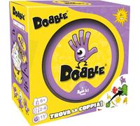 Asmodee - Dobble, Eco-Sleeve, divertido juego de mesa para toda la familia, cartas de juego, 2-8 jugadores, 6+ años, 15 min, edición en italiano