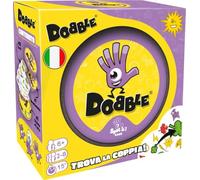Asmodee - Dobble, Eco-Sleeve, divertido juego de mesa para toda la familia, cartas de juego, 2-8 jugadores, 6+ años, 15 min, edición en italiano
