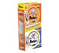 Asmodee Dobble Superpack (Gourmet & Sports), Juego de Cartas de Observación y Velocidad para Niños y Adultos, Juego de Mesa, 15 Minutos de Juego, A Partir de 6 años, 2-8 Jugadores