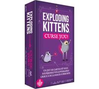 Asmodee - Exploding Kittens Curse You! - Exploding Kittens | Juego de cartas de ambiente - Juego familiar - a partir de 7 años - 2 a 5 jugadores - 15 min - Versión francesa