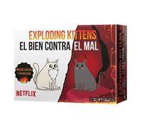 Exploding Kittens Exploding Kittens El Bien contra el Mal, Juego de Cartas para Amantes de los Gatos y Las Explosiones, A Partir de 7 Años, De 2 a 6 Jugadores, 15 Minutos por Partida, Español