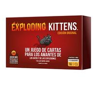 Asmodee Exploding Kittens, Juego para niños y Adultos a Partir de 7 años, Juego de Mesa estratégico y humorístico, No Hagas explotar los Gatitos, 2 a 5 Jugadores, 15 min, Español