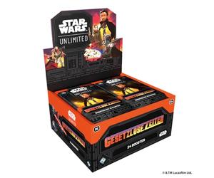 Asmodee - FFG - Star Wars: Unlimited Trading Card Game - Tiempos sin Ley - Booster Display (24 Booster Packs), TCG para niños y Adultos, Edad 12+, 2 Jugadores, 20 Minutos, alemán