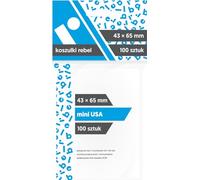Asmodee, Fundas para tarjetas (43 x 65 mm) "Mini USA", 100 unidades