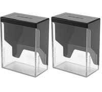 Asmodee Gamegenic | Bastion 50+ Black/Clear | Caja para Mazos | (Paquete de 2)