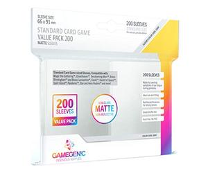 Asmodee Gamegenic Standard Card Game Value Pack 200, Fundas para Cartas 66x91 mm