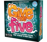 Asmodee Give ME Five - Juego de Cartas Ambiance para Adultos y niños a Partir de 12 años - Juego de Mesa Made in France - 1 índice y 5 Segundos para Encontrar la Palabra Correcta - 15 min - 4 a 9